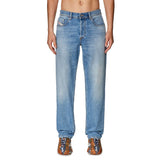 Diesel Light Blue Cotton Men's Regular-Fit Jean