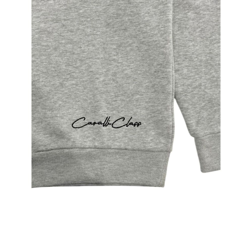 Cavalli Class Gray Polyester Women's Hoodie