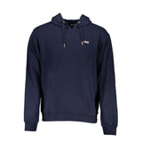 Fila Blue Cotton Men Sweater with Hood