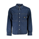 Calvin Klein Blue Cotton Men Jacket