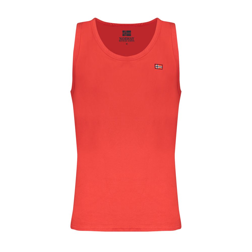 Norway 1963 Red Cotton Men Tank Top