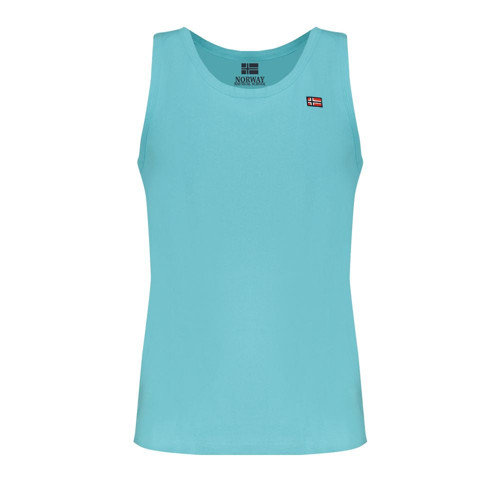 Norway 1963 Blue Cotton Men's Tank Top