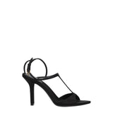 Givenchy Black Satin Stiletto Heels Sandals
