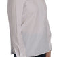 Dsquared² White Crew Neck Long Sleeve Cotton Blouse