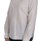 Dsquared² White Crew Neck Long Sleeve Cotton Blouse