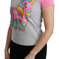 Moschino Gray and pink Cotton T-shirt My Little Pony Top