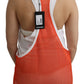 Dsquared² Orange White Crewneck Sleeveless Tank T-shirt Dress Top