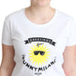 Moschino White Cotton Sunny Milano Print T-shirt