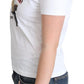 Moschino White Cotton Come Play 4 Us Print Tops T-shirt