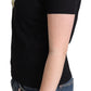 Moschino Black Printed Cotton Short Sleeves T-shirt