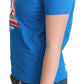 Moschino Blue Cotton Swim Graphic Triangle T-shirt