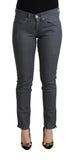Levi's Gray Cotton Low Waist Skinny Denim Jeans