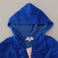 Juicy Couture Blue Cotton Full Zip Cropped Hooded Sweatshirt Sweater