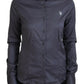 U.S. POLO ASSN. Gray Printed Long Sleeves Collared Top