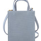 Givenchy Blue Coated Canvas Vertical Cloud Mini Shoulder Bag