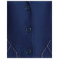 Love Moschino Blue Wool Women Coat