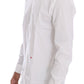 Moschino White Cotton Stretch Slim Fit Dress Shirt