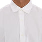 Moschino White Cotton Stretch Slim Fit Dress Shirt