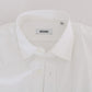 Moschino White Cotton Stretch Slim Fit Dress Shirt