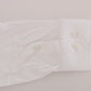 Moschino White Cotton Stretch Slim Fit Dress Shirt