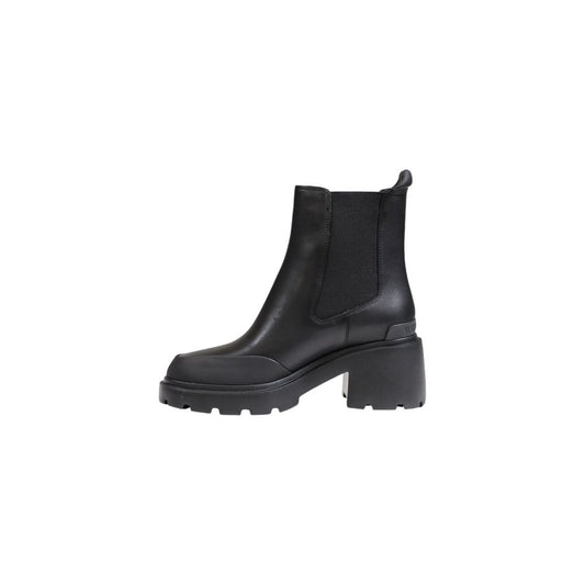 Tommy Hilfiger Jeans Black Leather Ankle