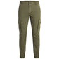 Jack Jones Green Cotton Skinny Pant