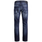 Jack Jones Blue Cotton Relaxed Fit Jean