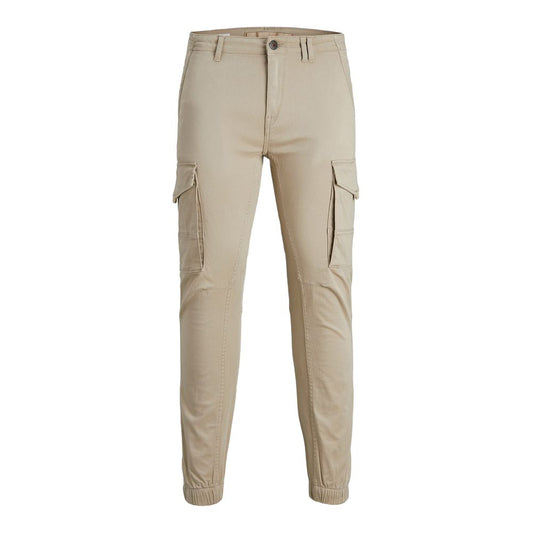 Jack Jones Beige Cotton Pant