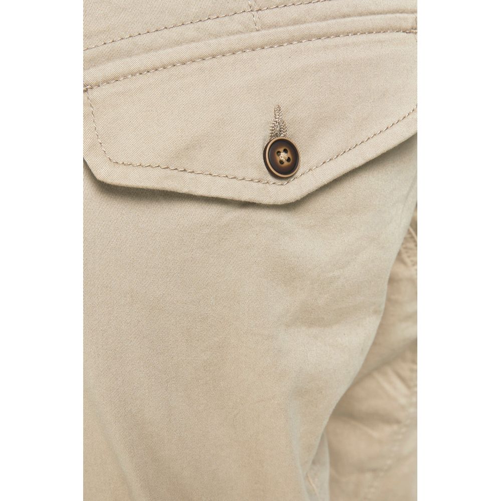 Jack Jones Beige Cotton Pant