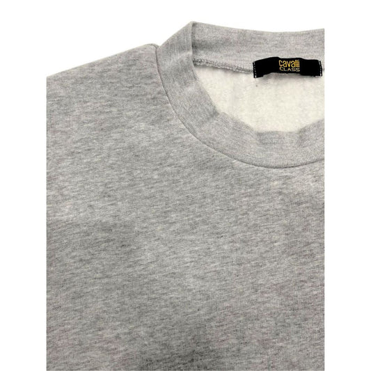 Cavalli Class Gray Polyester Women's Hoodie