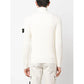 Stone Island White Wool Sweater