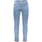 Tommy Hilfiger Light Blue Cotton Men Slim Tapered Jean