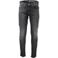 Tommy Hilfiger Black Cotton Slim Men Jeans