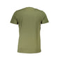 Cavalli Class Green Cotton Men T-Shirt