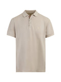 Burberry Pale Stone Cotton Collared Polo Shirt