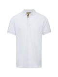 Burberry White Cotton Collared Polo Shirt