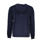 Fila Blue Cotton Men Sweater with Hood