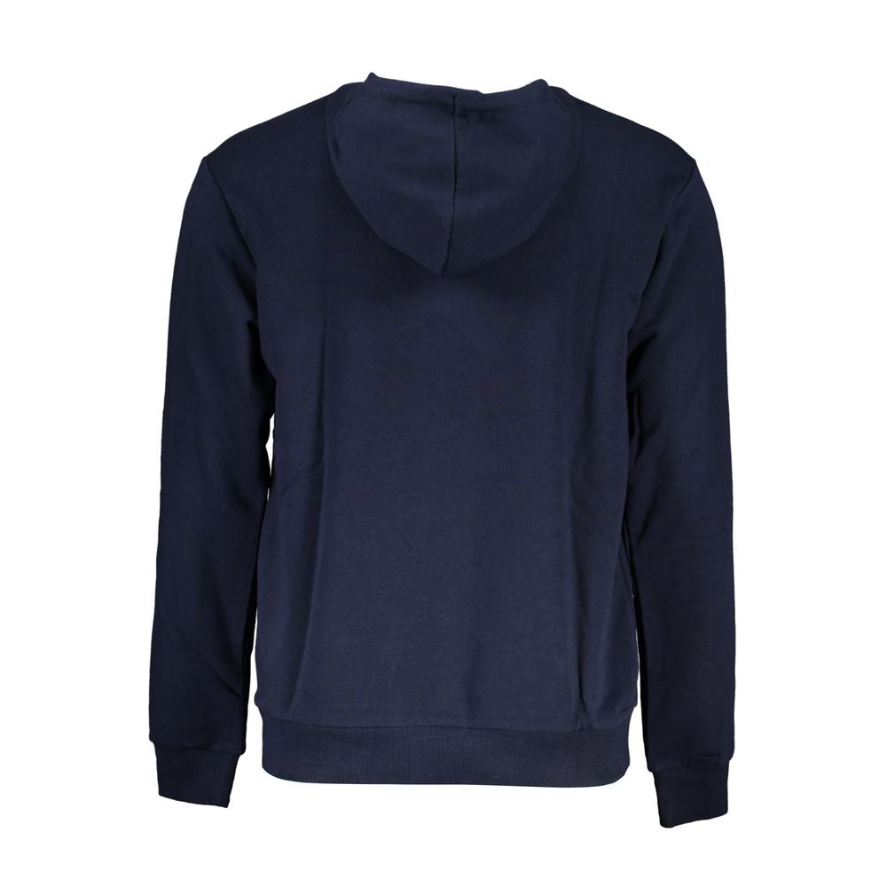 Fila Blue Cotton Men Sweater with Hood