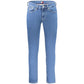 Tommy Hilfiger Blue Cotton Men Slim Tapered Jean