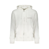 Calvin Klein White Cotton Men's Hooded Sweater