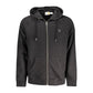 Timberland Black Cotton Men Sweater with Central Pockets and Zip
