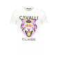 Cavalli Class White Cotton Men T-Shirt