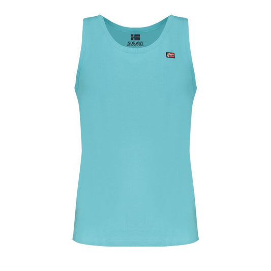 Norway 1963 Blue Cotton Men's Tank Top