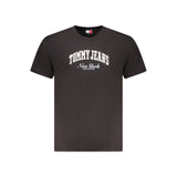 Tommy Hilfiger Black Cotton Men T-Shirt