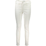 Calvin Klein White Cotton Jeans & Pant