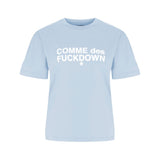 Comme Des Fuckdown Blue Cotton Tops & T-Shirt