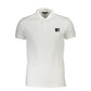 Cavalli Class White Cotton Polo Shirt