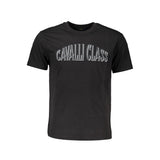 Cavalli Class Black Cotton T-Shirt