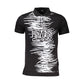 Cavalli Class Black Cotton Polo Shirt