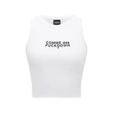 Comme Des Fuckdown White Cotton Tops & T-Shirt